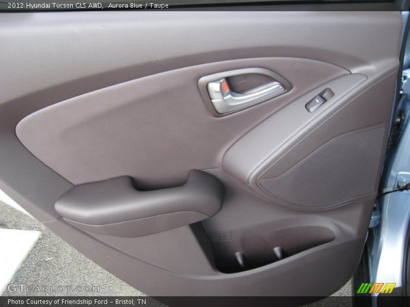 Aurora Blue / Taupe 2012 Hyundai Tucson GLS AWD