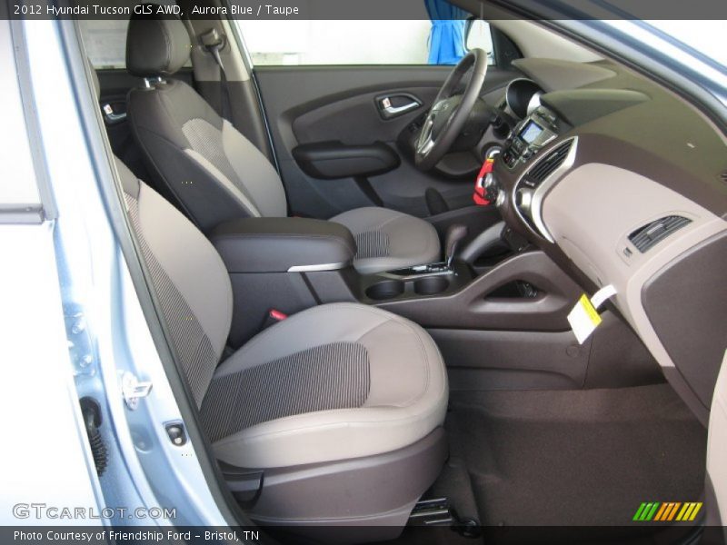 Aurora Blue / Taupe 2012 Hyundai Tucson GLS AWD
