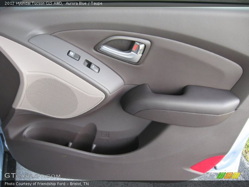 Aurora Blue / Taupe 2012 Hyundai Tucson GLS AWD