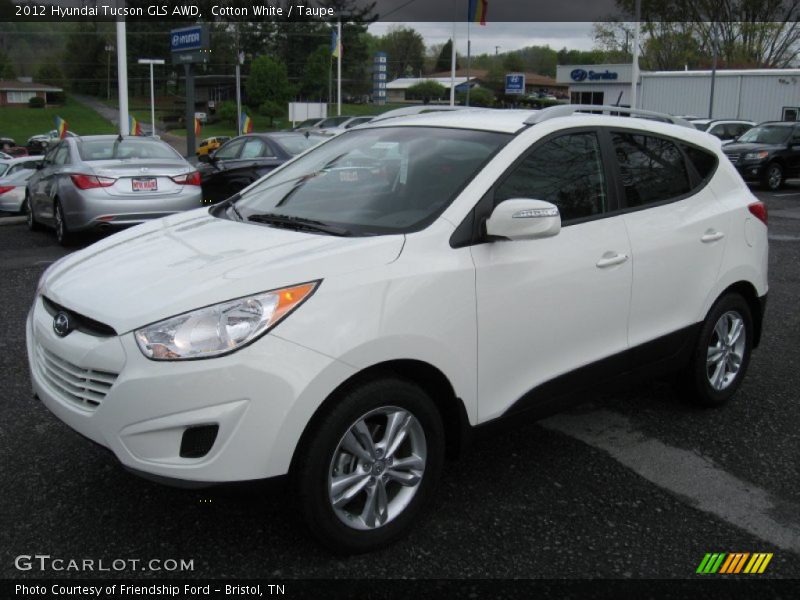 Cotton White / Taupe 2012 Hyundai Tucson GLS AWD