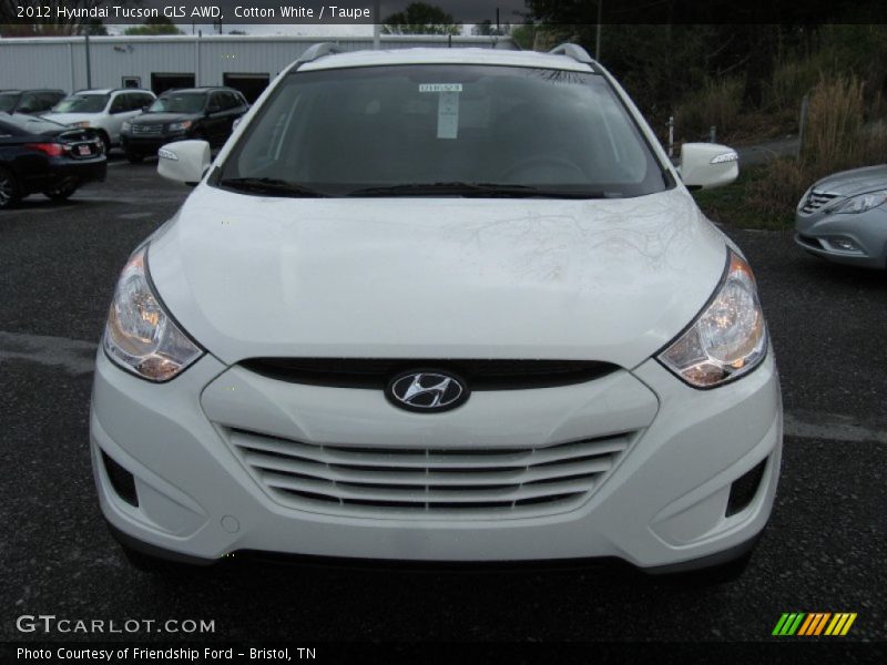 Cotton White / Taupe 2012 Hyundai Tucson GLS AWD