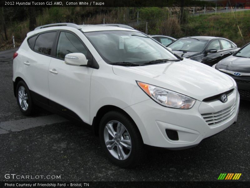 Cotton White / Taupe 2012 Hyundai Tucson GLS AWD