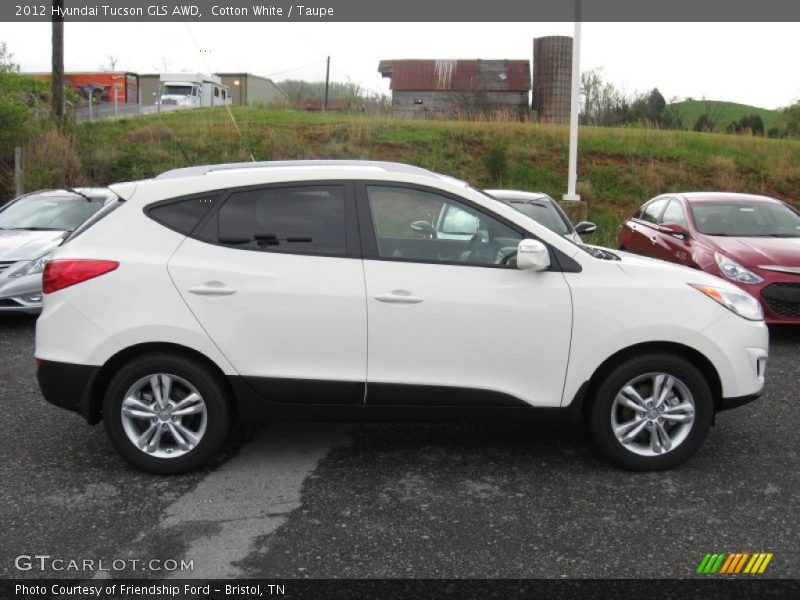 Cotton White / Taupe 2012 Hyundai Tucson GLS AWD