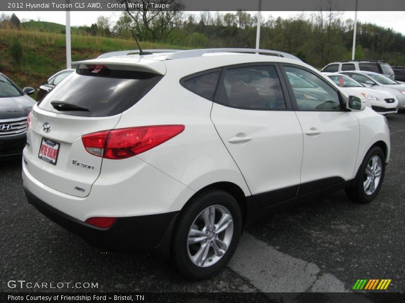 Cotton White / Taupe 2012 Hyundai Tucson GLS AWD
