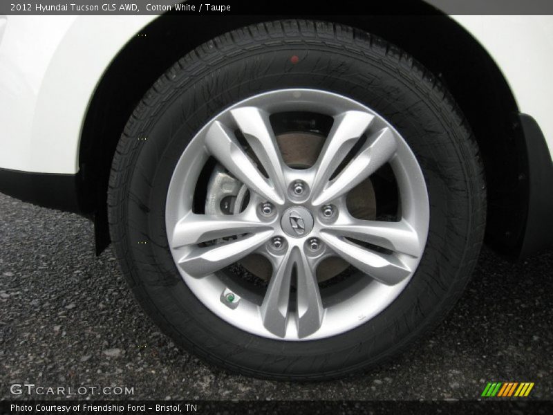 Cotton White / Taupe 2012 Hyundai Tucson GLS AWD