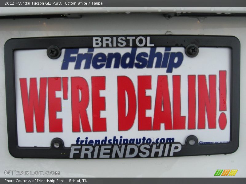 Cotton White / Taupe 2012 Hyundai Tucson GLS AWD