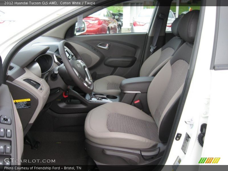 Cotton White / Taupe 2012 Hyundai Tucson GLS AWD