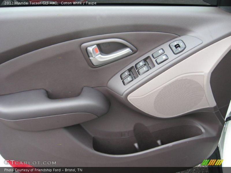 Cotton White / Taupe 2012 Hyundai Tucson GLS AWD