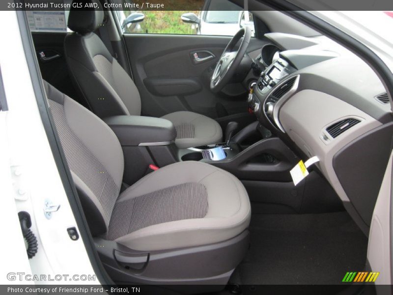 Cotton White / Taupe 2012 Hyundai Tucson GLS AWD
