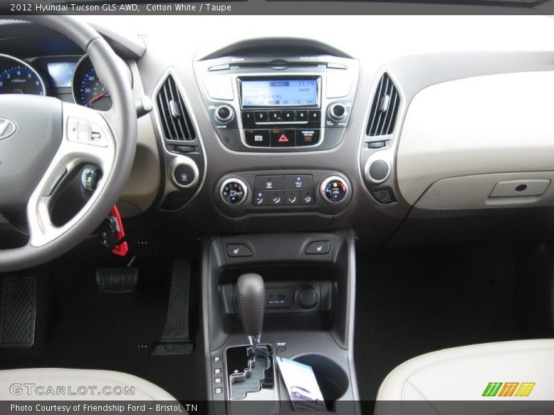 Cotton White / Taupe 2012 Hyundai Tucson GLS AWD