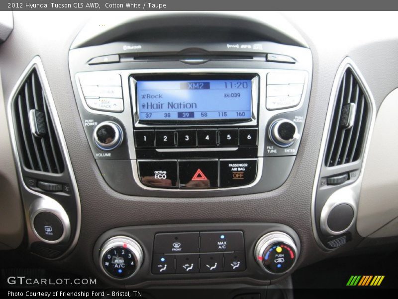 Cotton White / Taupe 2012 Hyundai Tucson GLS AWD