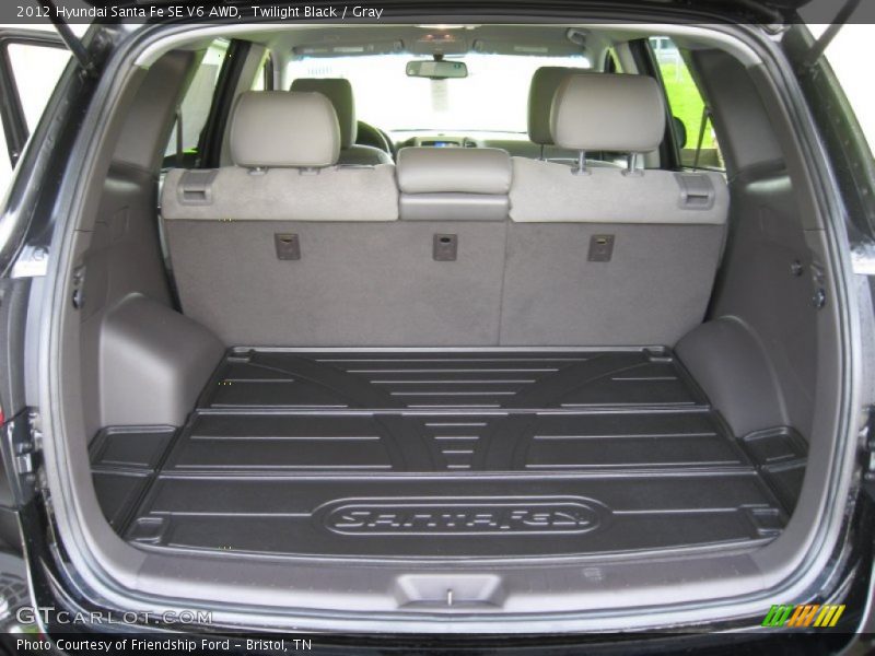 Twilight Black / Gray 2012 Hyundai Santa Fe SE V6 AWD