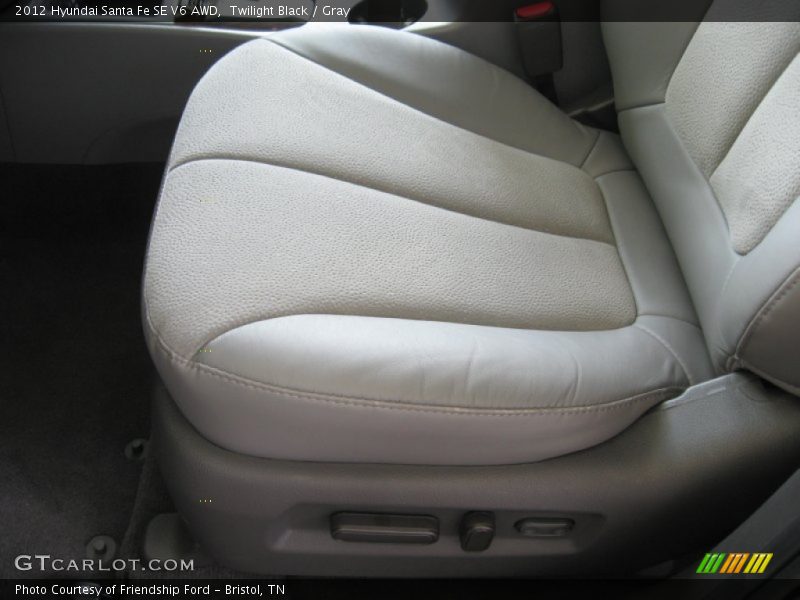 Twilight Black / Gray 2012 Hyundai Santa Fe SE V6 AWD