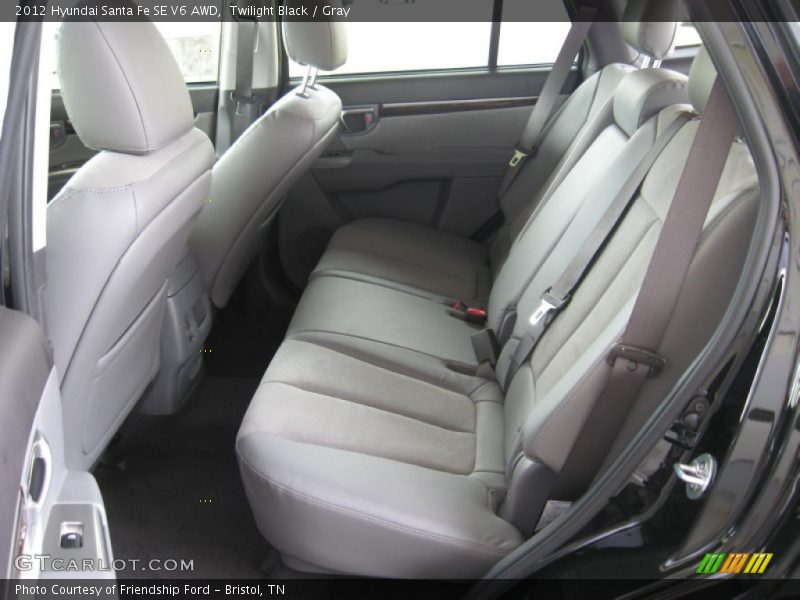 Twilight Black / Gray 2012 Hyundai Santa Fe SE V6 AWD