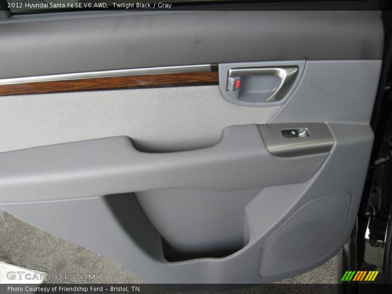 Twilight Black / Gray 2012 Hyundai Santa Fe SE V6 AWD