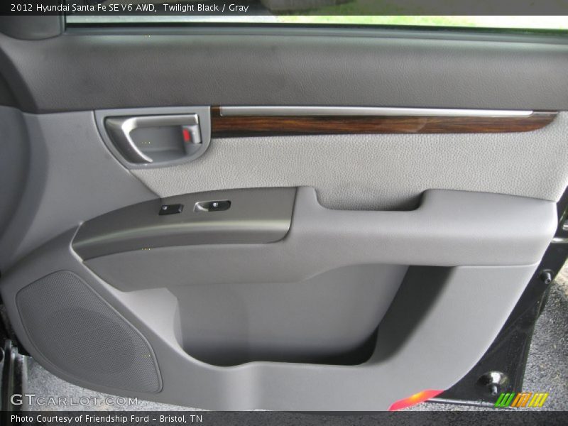 Twilight Black / Gray 2012 Hyundai Santa Fe SE V6 AWD