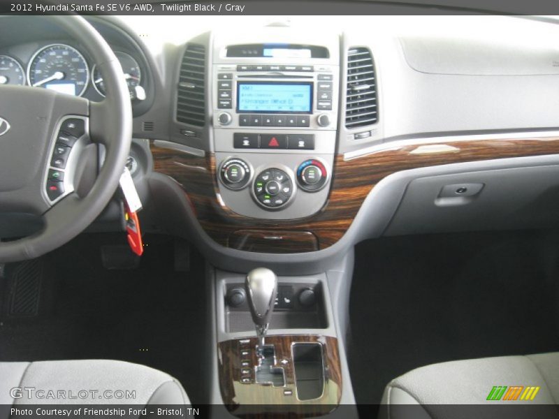 Twilight Black / Gray 2012 Hyundai Santa Fe SE V6 AWD