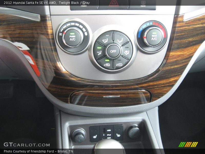 Twilight Black / Gray 2012 Hyundai Santa Fe SE V6 AWD