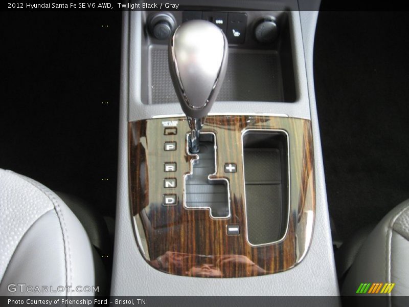 Twilight Black / Gray 2012 Hyundai Santa Fe SE V6 AWD
