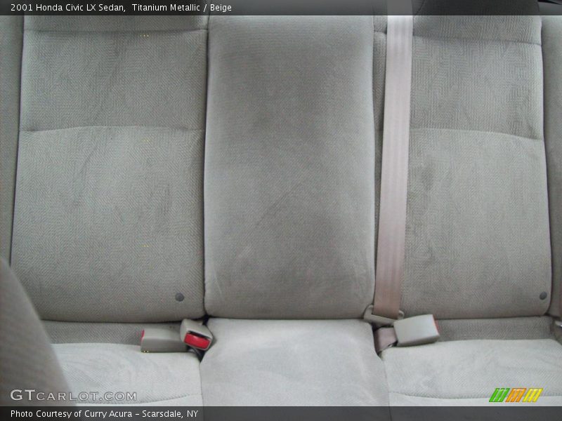 Titanium Metallic / Beige 2001 Honda Civic LX Sedan
