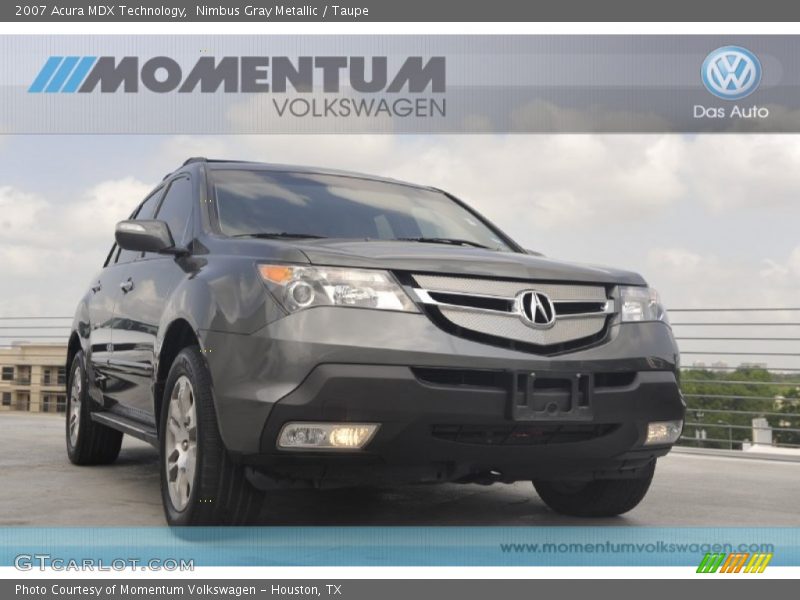 Nimbus Gray Metallic / Taupe 2007 Acura MDX Technology