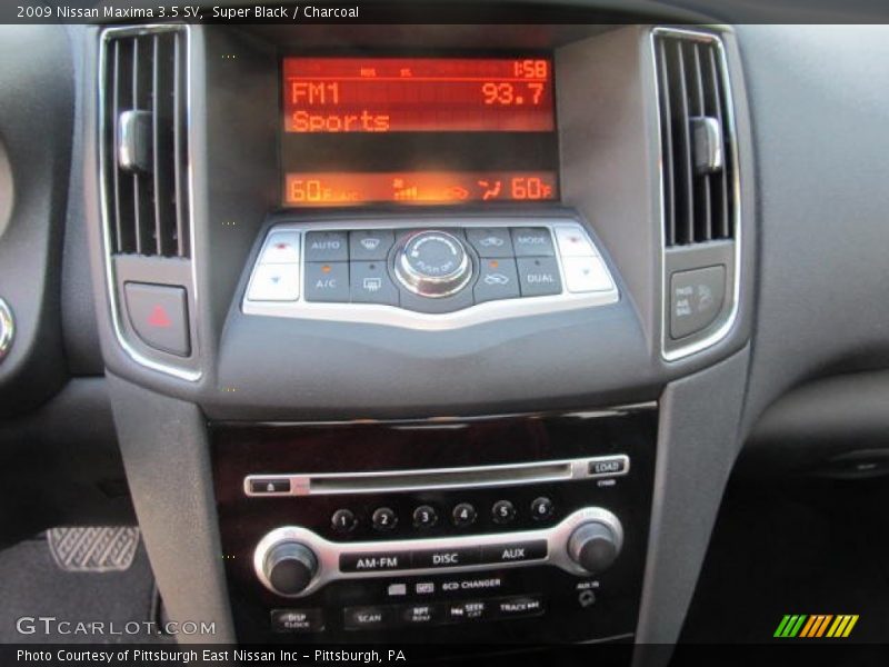Super Black / Charcoal 2009 Nissan Maxima 3.5 SV