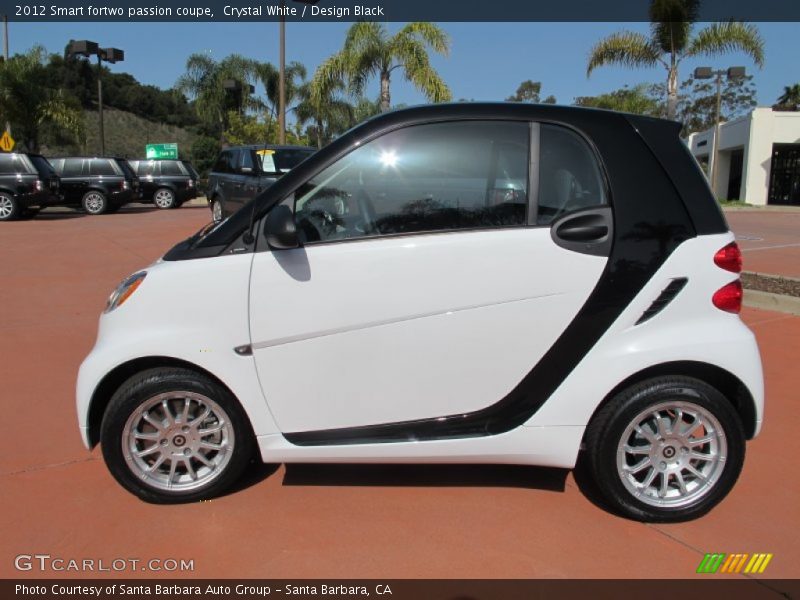 Crystal White / Design Black 2012 Smart fortwo passion coupe