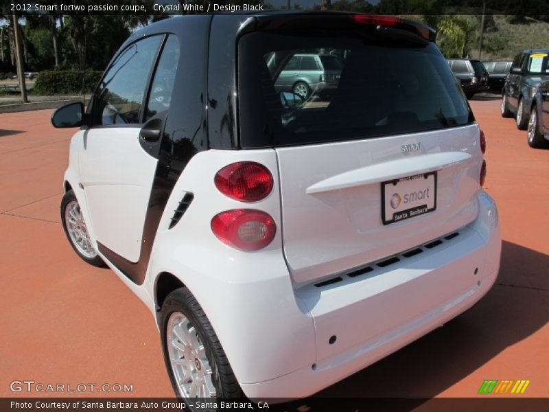 Crystal White / Design Black 2012 Smart fortwo passion coupe