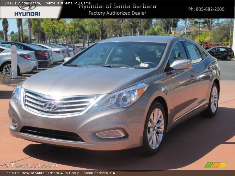 Bronze Mist Metallic / Camel 2012 Hyundai Azera