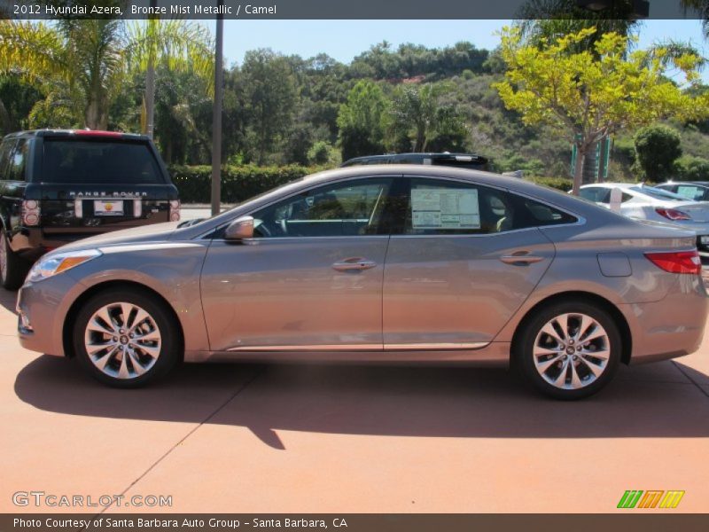 Bronze Mist Metallic / Camel 2012 Hyundai Azera