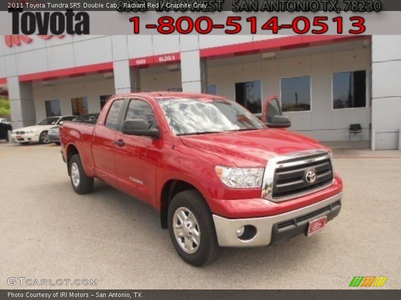 Radiant Red / Graphite Gray 2011 Toyota Tundra SR5 Double Cab