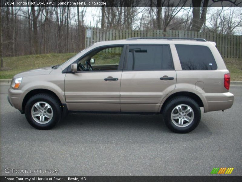 Sandstone Metallic / Saddle 2004 Honda Pilot EX-L 4WD