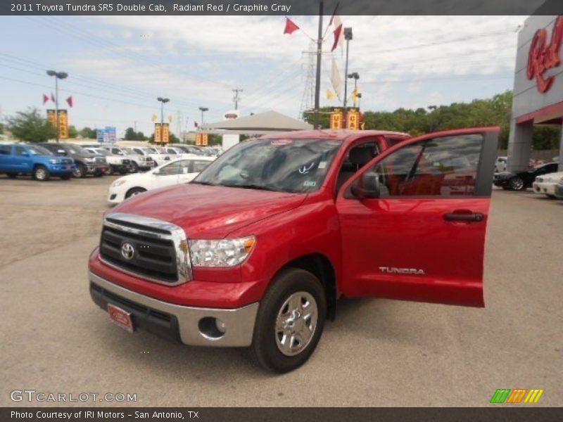 Radiant Red / Graphite Gray 2011 Toyota Tundra SR5 Double Cab