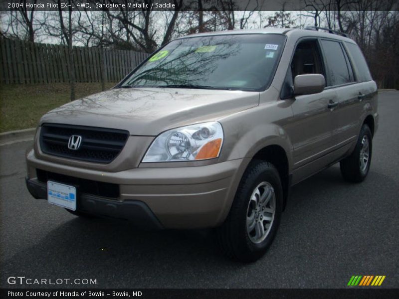 Sandstone Metallic / Saddle 2004 Honda Pilot EX-L 4WD