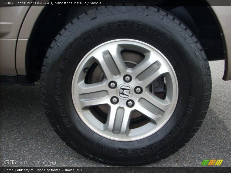 Sandstone Metallic / Saddle 2004 Honda Pilot EX-L 4WD