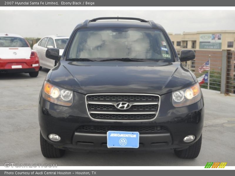 Ebony Black / Beige 2007 Hyundai Santa Fe Limited