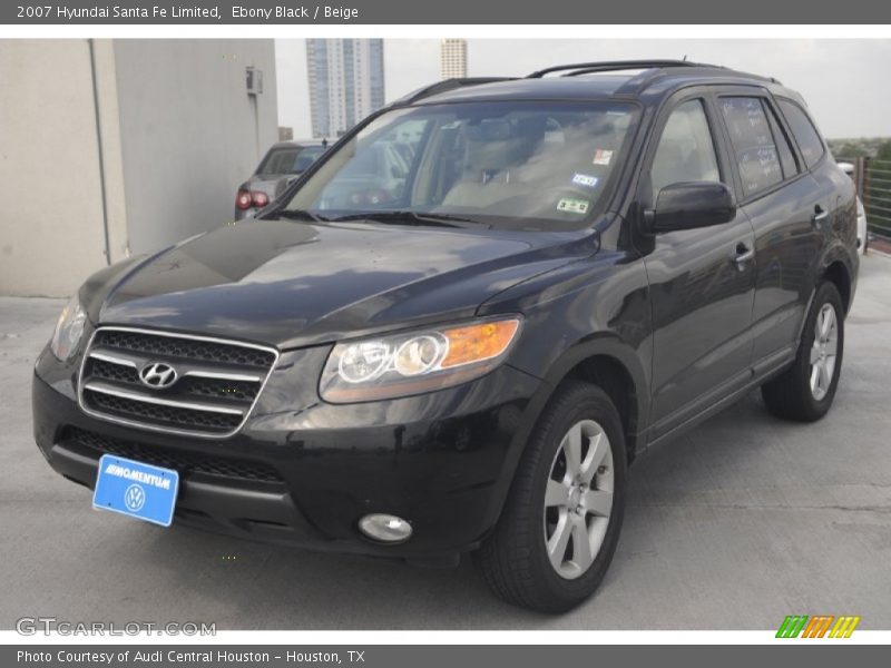 Ebony Black / Beige 2007 Hyundai Santa Fe Limited