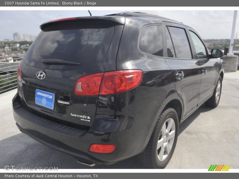 Ebony Black / Beige 2007 Hyundai Santa Fe Limited