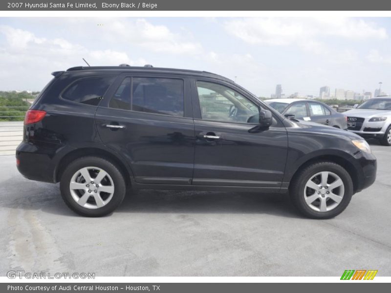 Ebony Black / Beige 2007 Hyundai Santa Fe Limited