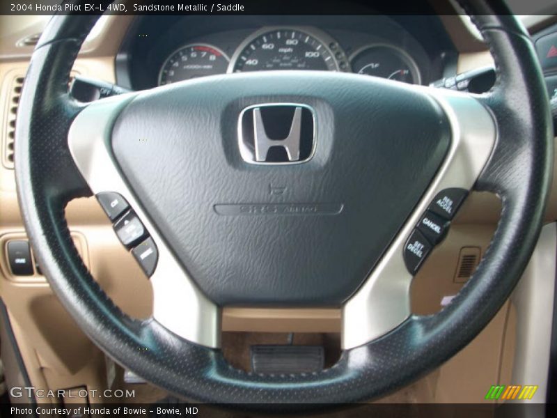 Sandstone Metallic / Saddle 2004 Honda Pilot EX-L 4WD
