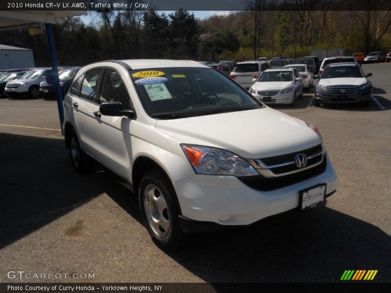 Taffeta White / Gray 2010 Honda CR-V LX AWD