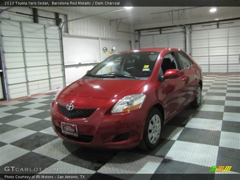 Barcelona Red Metallic / Dark Charcoal 2010 Toyota Yaris Sedan