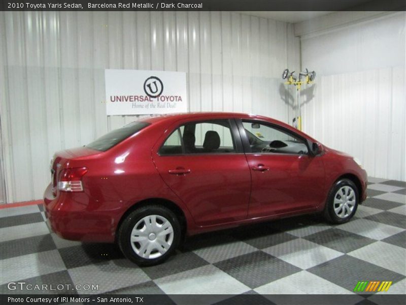 Barcelona Red Metallic / Dark Charcoal 2010 Toyota Yaris Sedan