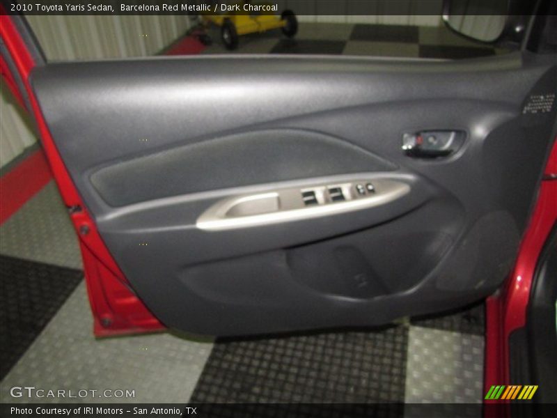 Barcelona Red Metallic / Dark Charcoal 2010 Toyota Yaris Sedan