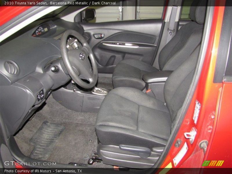 Barcelona Red Metallic / Dark Charcoal 2010 Toyota Yaris Sedan