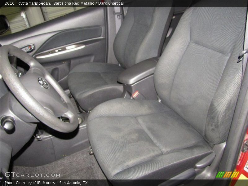 Barcelona Red Metallic / Dark Charcoal 2010 Toyota Yaris Sedan