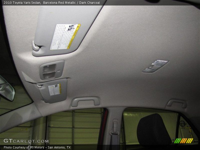 Barcelona Red Metallic / Dark Charcoal 2010 Toyota Yaris Sedan