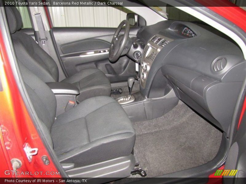 Barcelona Red Metallic / Dark Charcoal 2010 Toyota Yaris Sedan