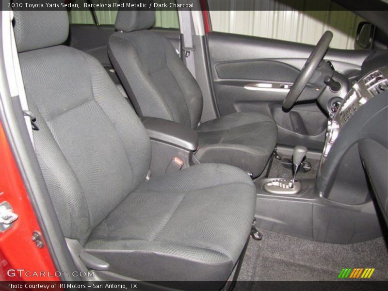 Barcelona Red Metallic / Dark Charcoal 2010 Toyota Yaris Sedan