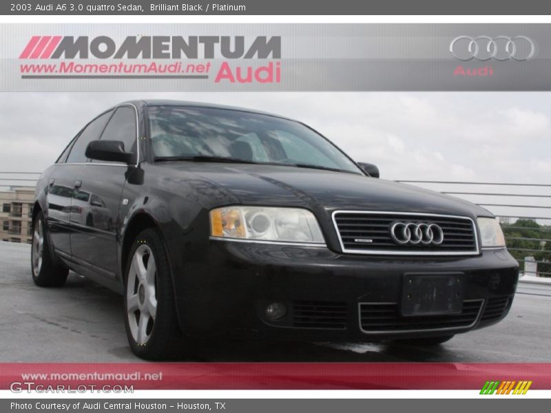 Brilliant Black / Platinum 2003 Audi A6 3.0 quattro Sedan